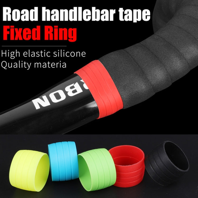 WEST BIKING 2pairs Road Bike Handlebar With Retaining Ring Brake Cable Protector(Yellow) - Decorative Accessories by WEST BIKING | Online Shopping South Africa | PMC TechLife | Buy Now Pay Later Mobicred