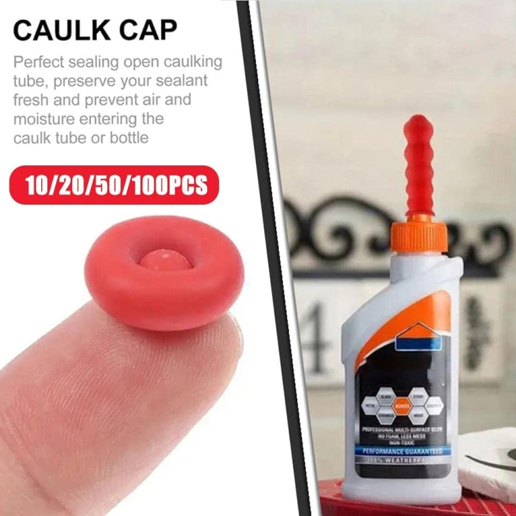 50pcs Glass Glue Nozzle Sealing Cap Leak-proof Sleeve Glass Glue Nozzle Protective Sleeve - Others by PMc TechLife | Online Shopping South Africa | PMc TechLife | Buy Now Pay Later Mobicred