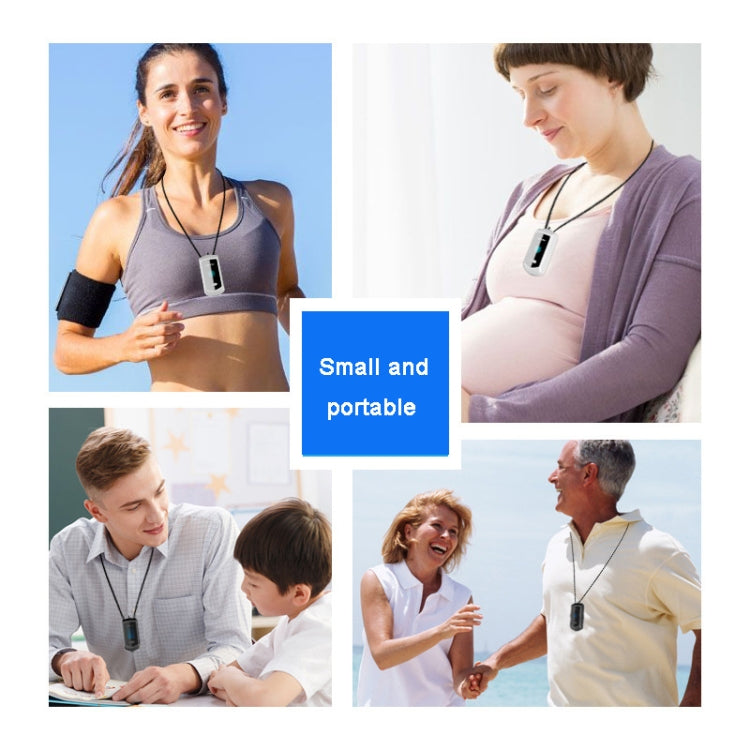 120 Million Negative Ion Air Purifier Mini Hanging Neck Purifier(Black) - free shipping - PMC TechLife - Order now!