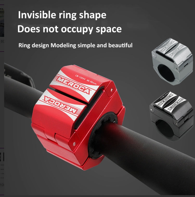 Ring Shape Bicycle Aluminum Alloy Mobile Phone Holder Motorcycle Navigation Bracket(Red) - Holders by PMC TechLife | Online Shopping South Africa | PMC TechLife | Buy Now Pay Later Mobicred