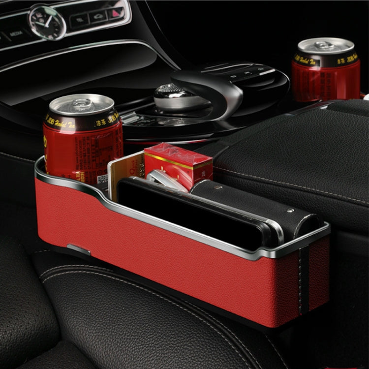Car Seat Gap Storage Box Multifunctional Mobile Phone USB Charger, Color: QC3.0 Black - Stowing Tidying by PMC TechLife | Online Shopping South Africa | PMC TechLife | Buy Now Pay Later Mobicred