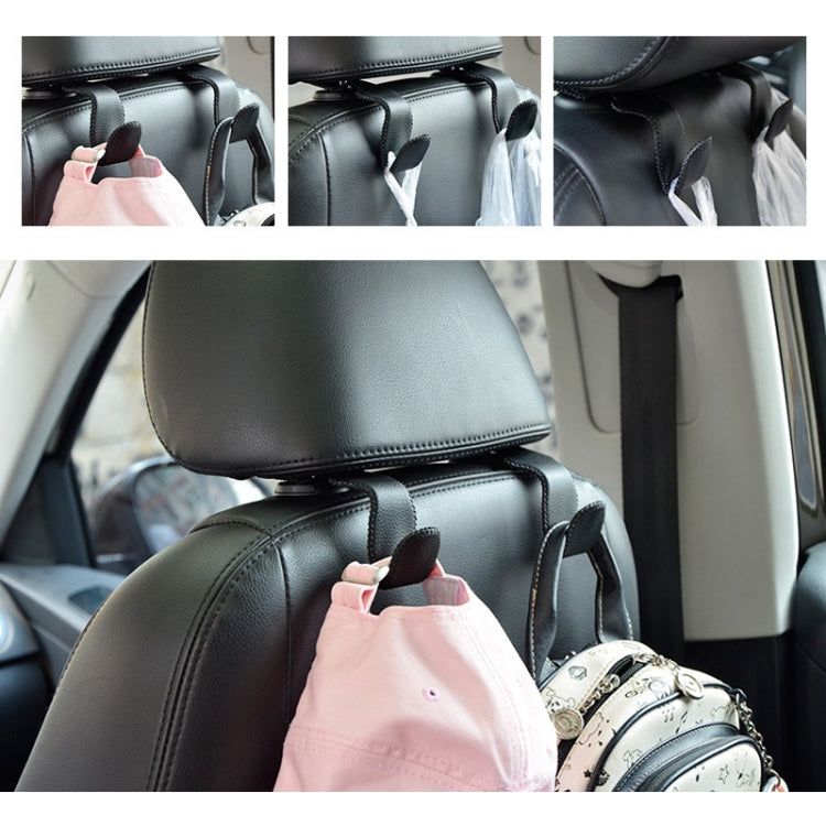 Car Hidden Multi-function Seat Back Seat Small Hook(Black Red) - Auto Fastener & Clips by PMC TechLife | Online Shopping South Africa | PMC TechLife | Buy Now Pay Later Mobicred
