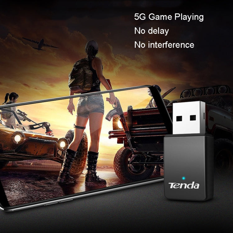 Tenda U9 650Mbs Drive-Free USB Wireless Network Card 5G Dual Band Desktop Laptop WiFi Receiver - free shipping - PMC TechLife - Order now!