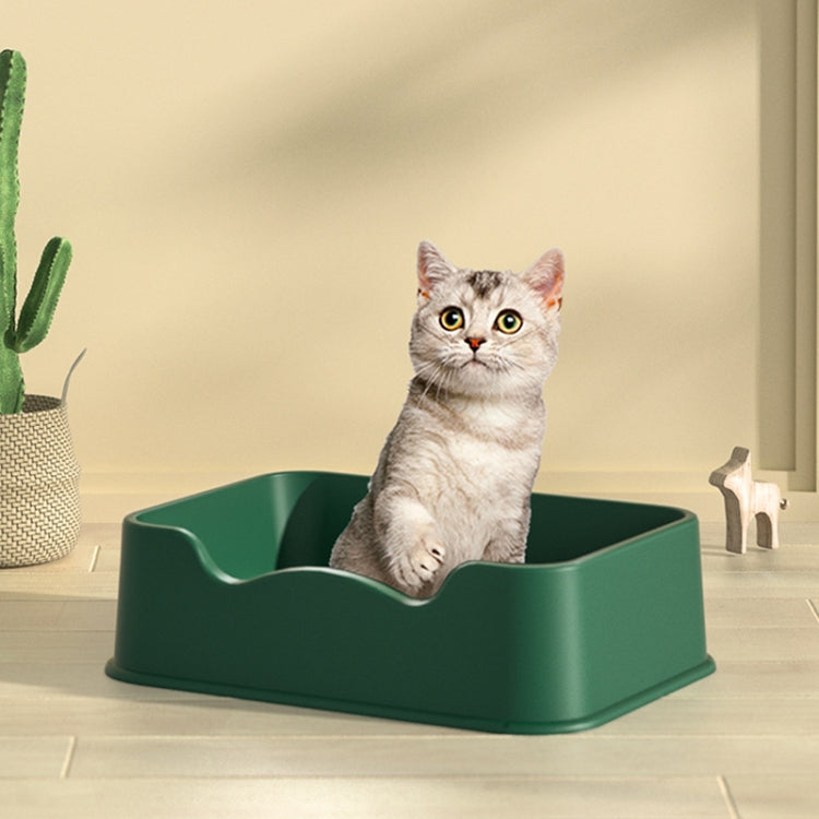 Open Litter Pan Large Capacity Plastic Pet Kennel, Model: Square Orange - Beds by PMC TechLife | Online Shopping South Africa | PMC TechLife | Buy Now Pay Later Mobicred
