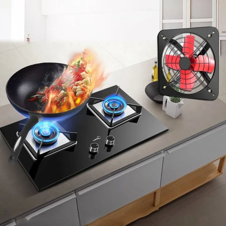 12 -inch Dual Grilles Kitchen Exhaust Fan Wall Window Fan High Power Industrial Extractor Fume Space Extractor Hood,CN Plug - free shipping - PMC TechLife - Order now!