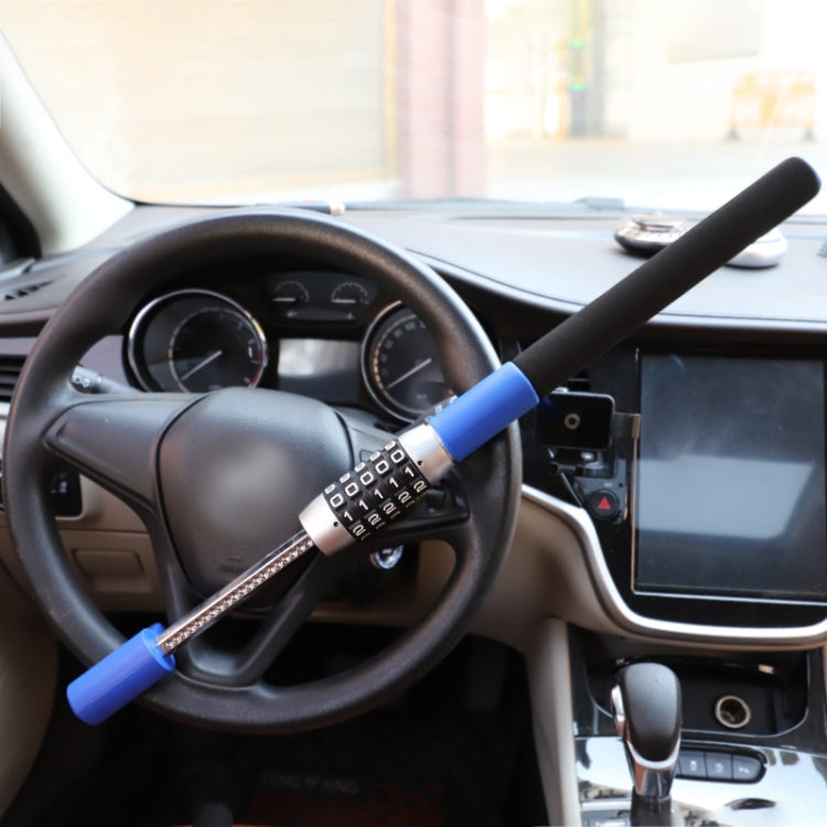 Car Anti-Theft Steering Wheel Retractable Adjustable Code Lock(Red) - free shipping - PMC TechLife - Order now!