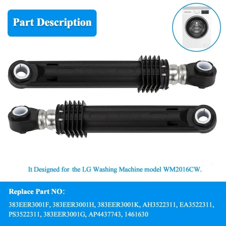 For LG Washing Machine Model WM2016CW 4901ER2003A Shock Absorber Set(Black) - Washing Machine Parts by PMC TechLife | Online Shopping South Africa | PMC TechLife | Buy Now Pay Later Mobicred
