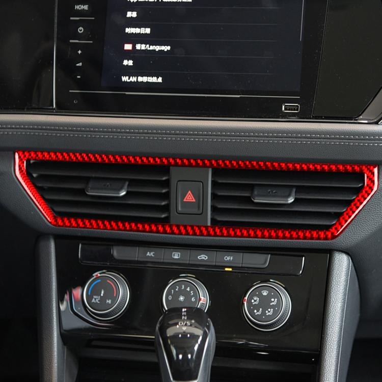 For Volkswagen Sagitar 2019-2023 Left-hand Drive Central Control Air Outlet Sticker(Black) - Car Interior Mouldings by PMc TechLife | Online Shopping South Africa | PMc TechLife | Buy Now Pay Later Mobicred