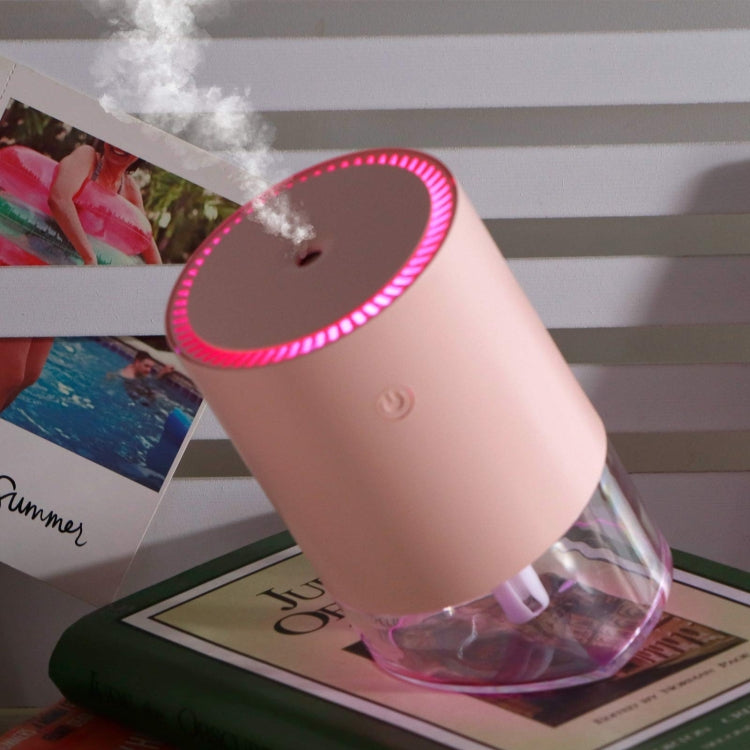 350ml Ultrasonic Air Humidifier Mini Angle Adjustment Car Air Purifier, Spec: USB Plug Pink - free shipping - PMC TechLife - Order now!