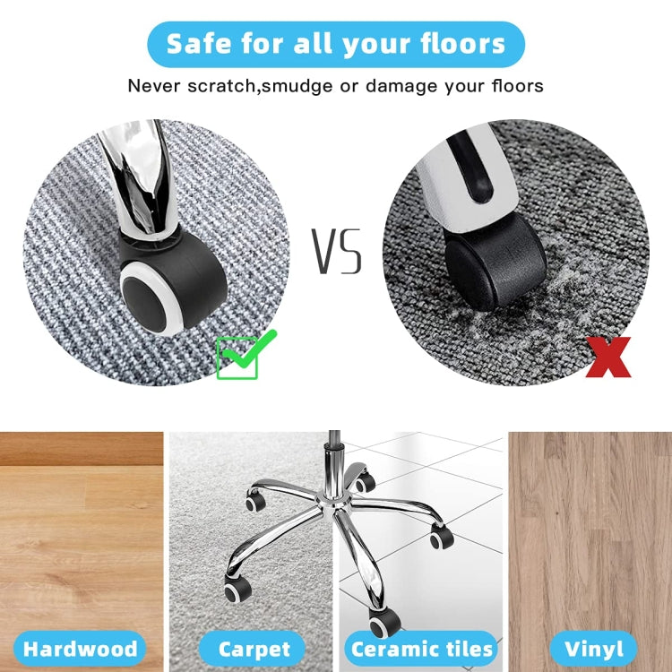 2 Inch 11 x 22mm Plunger Swivel Casters Chair Replacement Wheels(Gray) - Furniture Accessories by PMc TechLife | Online Shopping South Africa | PMc TechLife | Buy Now Pay Later Mobicred