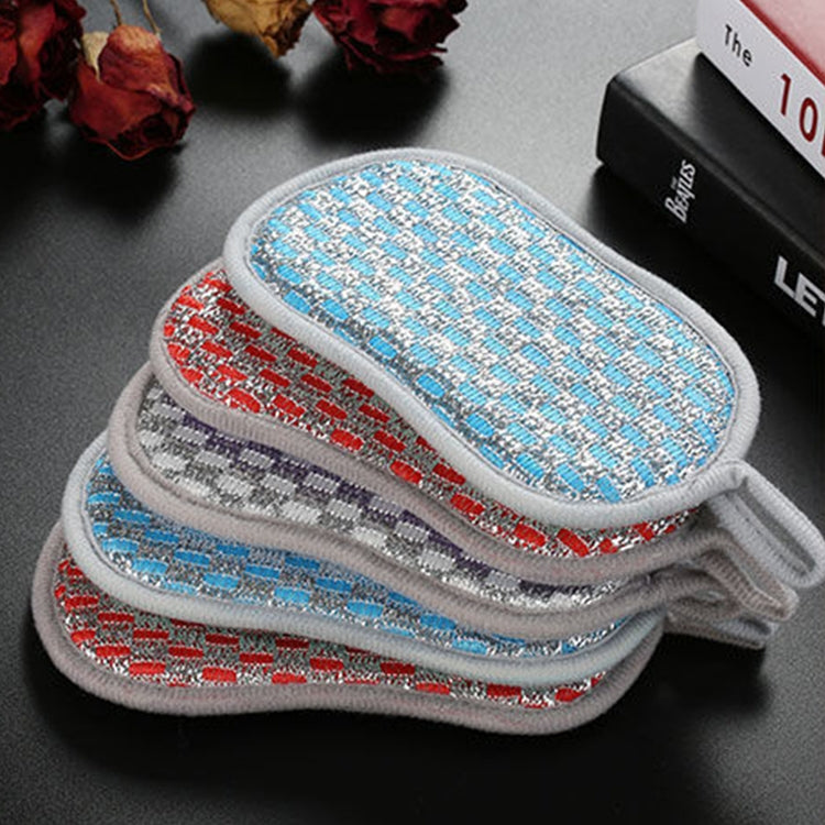 5pcs Double-sided Absorbent Kitchen Dishwashing Sponge Multifunctional Cleaning Rag, Style: Red - Cleaning Tools by PMC TechLife | Online Shopping South Africa | PMC TechLife | Buy Now Pay Later Mobicred