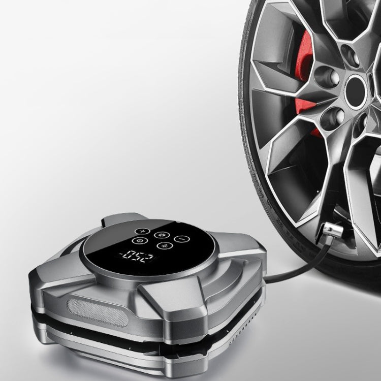 22 Cylinders Car Intelligent Digital Display Inflator Pump Portable Car Tire Pneumatic Engine(Silver) - Inflatable Pump by PMC TechLife | Online Shopping South Africa | PMC TechLife