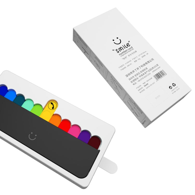 bbdd Temporary Parking License Plate Concealable Car Removal Number Plate(Rainbow Edition) - Parking Card by bbdd | Online Shopping South Africa | PMC TechLife | Buy Now Pay Later Mobicred