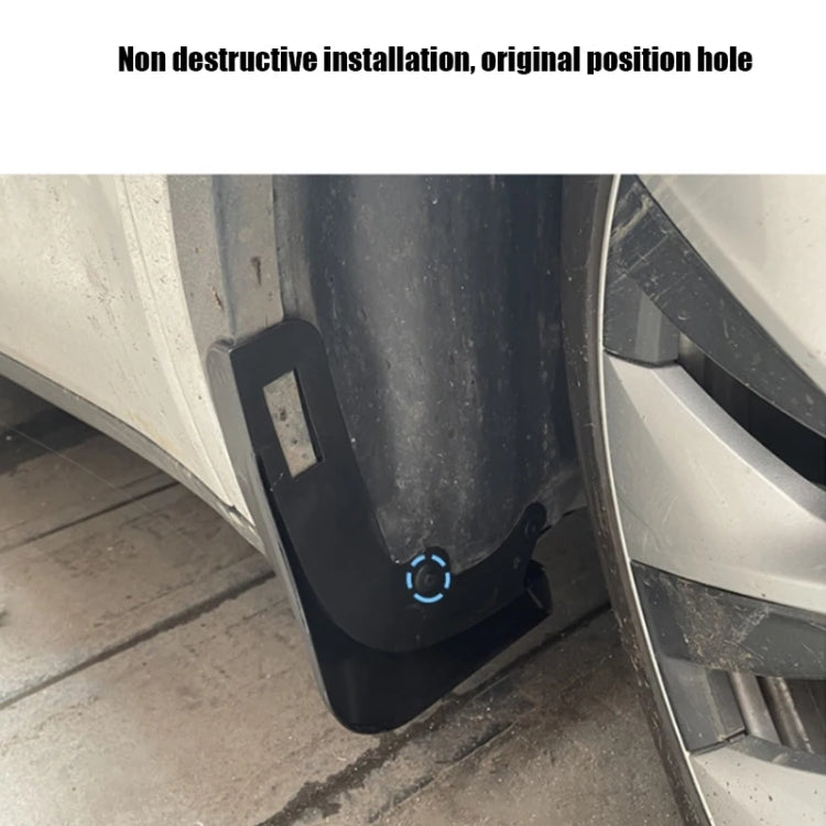 For Tesla Model Y Car Punch-Free Front And Rear Wheel Soft Rubber Mudguards, Style: Matte Black - Mudguards by PMC TechLife | Online Shopping South Africa | PMC TechLife | Buy Now Pay Later Mobicred