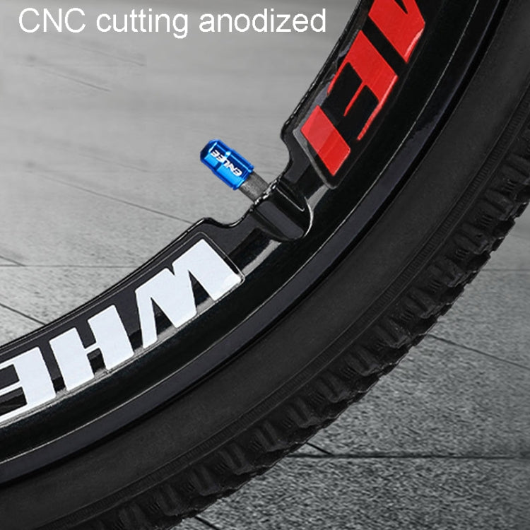 ENLEE E-FZ1004 2pcs /Set Bicycle French Valve Caps Aluminum Alloy Dust Cap For Tire Valve Caps(Black) - Tire Valve Caps by ENLEE | Online Shopping South Africa | PMc TechLife | Buy Now Pay Later Mobicred