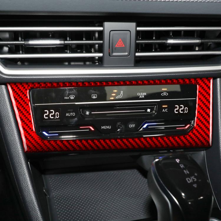 For Volkswagen Sagitar 2019-2023 B Model Left-hand Drive Central Control Air Conditioning Panel Sticker(Black) - Car Interior Mouldings by PMc TechLife | Online Shopping South Africa | PMc TechLife | Buy Now Pay Later Mobicred