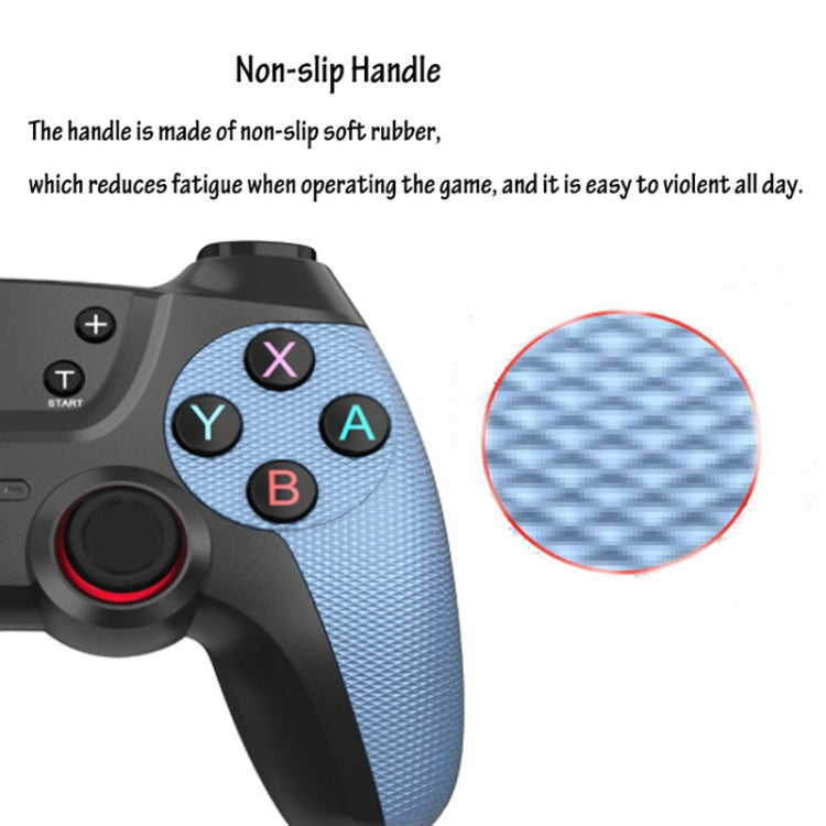 For Switch Pro / PC / Android Wireless Bluetooth Game Controller With Wake-Up Vibration(Elegant Silver) - free shipping - PMC Jewellery - Order now!