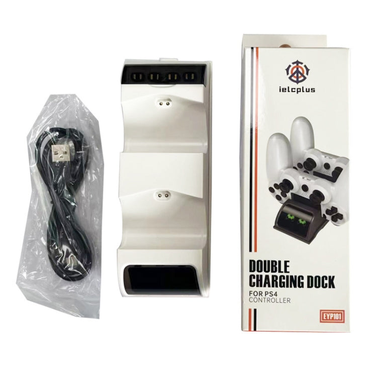 For PS4 Slim / Pro Gamepad Docking Charger Controller Dual Charger With Display Lights(Black) - Charger & Power by PMc TechLife | Online Shopping South Africa | PMc TechLife | Buy Now Pay Later Mobicred