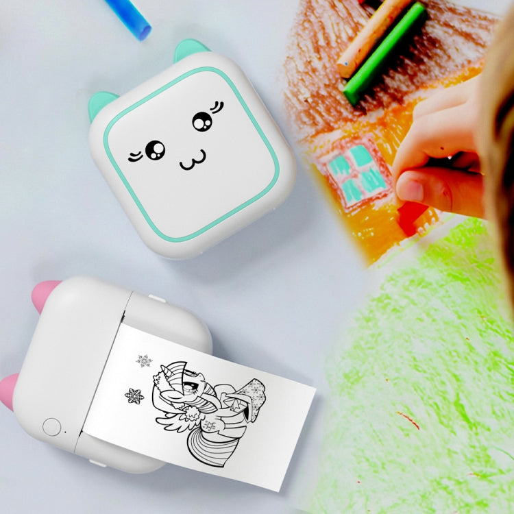 M5 Mini Cartoon Portable Bluetooth Printer Photo Thermal Printer(Blue) - Photo Printers by Huawei | Online Shopping South Africa | PMC TechLife | Buy Now Pay Later Mobicred