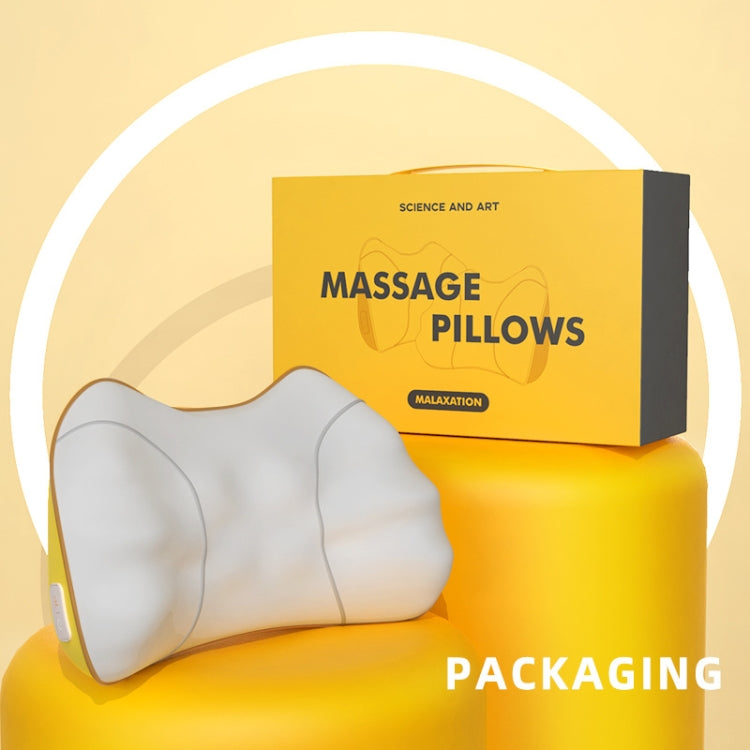 Waist And Back Massager Lumbar Vertebra Car Neck Massage Pillow, Specification: Wired Model Yellow - free shipping - PMC TechLife - Order now!