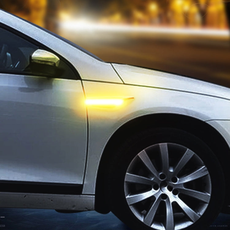 2pcs Car Fender Blade Dynamic Side Marker Lights 12V LED High Bright Daytime Running Lights(White) - Running Lights by PMC TechLife | Online Shopping South Africa | PMC TechLife | Buy Now Pay Later Mobicred