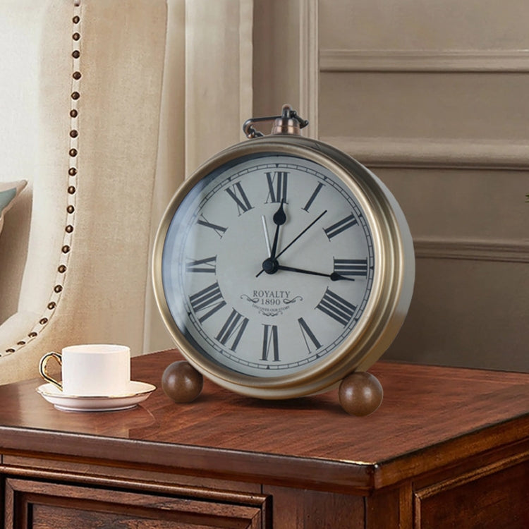 Retro Iron Alarm Clock Simple Desktop Quartz Clock, Style: Black - Novelty Clock by PMc TechLife | Online Shopping South Africa | PMc TechLife | Buy Now Pay Later Mobicred