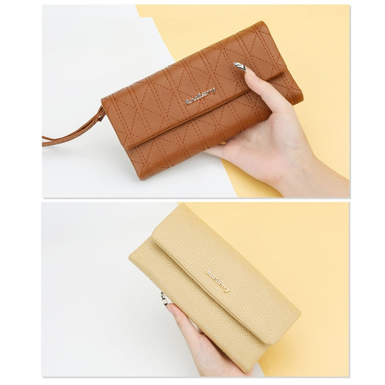 Baellerry N8918 Ladies Long Large Capacity Wallet Magnetic Buckle Clutch Phone Bag(Black) - free shipping - PMC TechLife - Order now!
