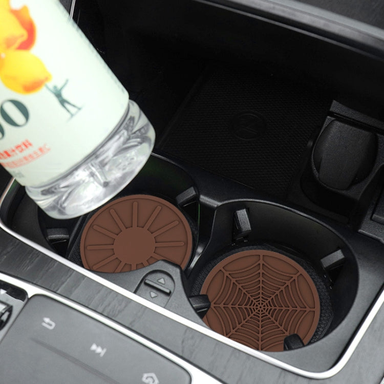 4pcs/set 6.8x0.3cm Car Anti-slip Silicone Water Coaster Storage Interior, Color: Green - Car Drink Holders by PMC TechLife | Online Shopping South Africa | PMC TechLife | Buy Now Pay Later Mobicred
