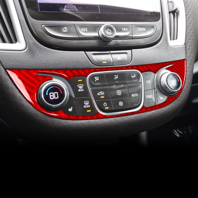 For Chevrolet Malibu 2016-2022 C Model Universal Central Control Knob Panel Sticker(Red) - Car Interior Mouldings by PMc TechLife | Online Shopping South Africa | PMc TechLife | Buy Now Pay Later Mobicred