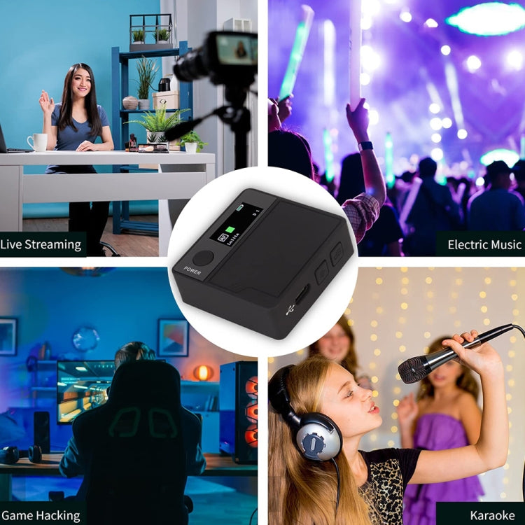 A9 Mobile Phone Computer Live Recording Mini Color Screen Display Sound Card Voice Changer, Spec: English - Live Sound Effects Processors by PMC TechLife | Online Shopping South Africa | PMC TechLife | Buy Now Pay Later Mobicred