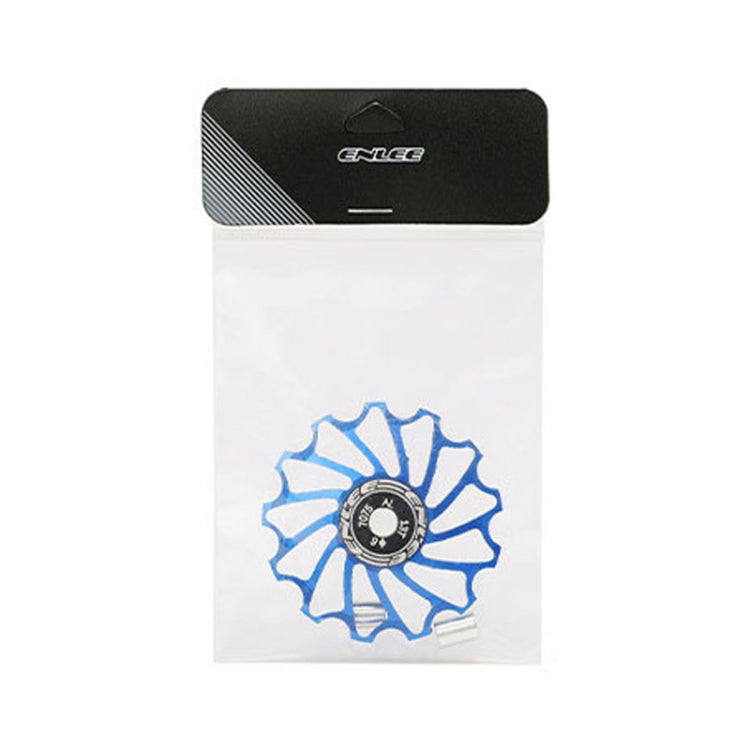 ENLEE Mountain Bicycle Rear Derailleur Guide Wheel Ceramic Bearing Tension Pulley, Size: 11T(Red) - Guide wheels by ENLEE | Online Shopping South Africa | PMc TechLife | Buy Now Pay Later Mobicred