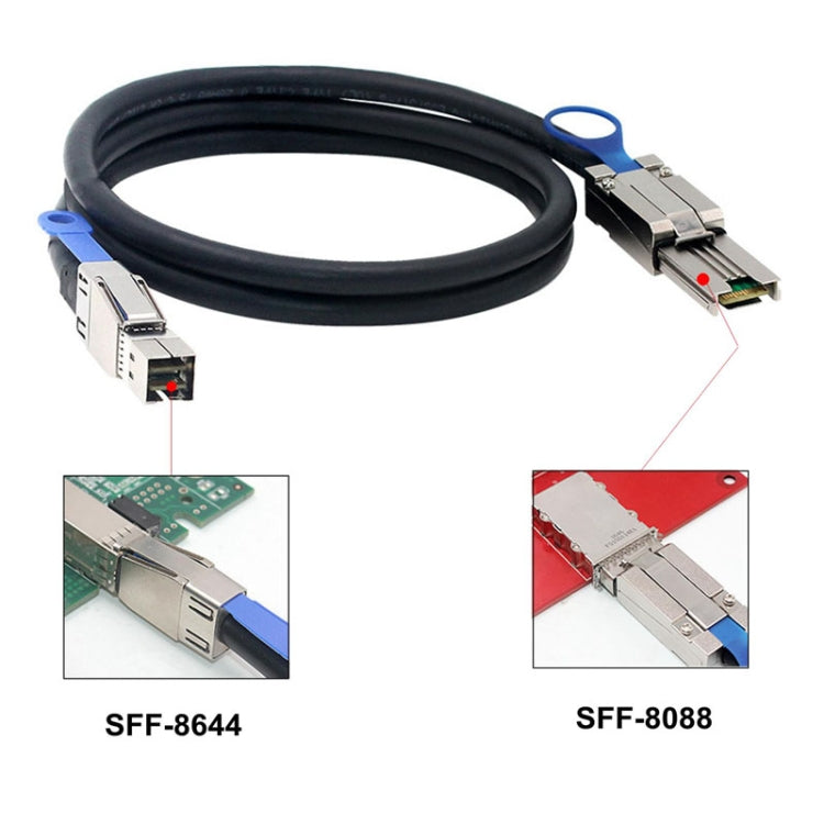 1m Mini SAS HD SFF-8644 To 8088 26P Server External Hard Drive Cable - eSATA & SATA & IDE by PMC Jewellery | Online Shopping South Africa | PMC Jewellery | Buy Now Pay Later Mobicred