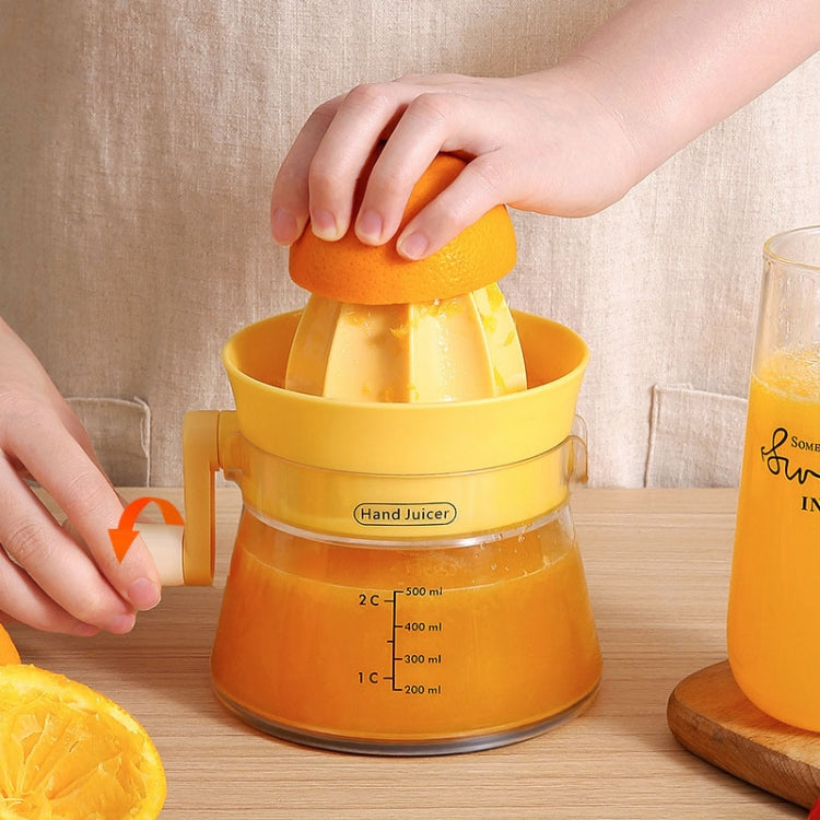 Household Manual Juicer Kitchen Hand Crank Fruit Extractor(Yellow) - Stirrer & Squeezer by PMC TechLife | Online Shopping South Africa | PMC TechLife