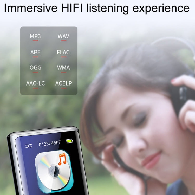M27 1.8 Inch Bluetooth MP3/MP4 Music Player E-Book Recorder, Size: 8GB(Black) - MP3 Player by PMC TechLife | Online Shopping South Africa | PMC TechLife | Buy Now Pay Later Mobicred