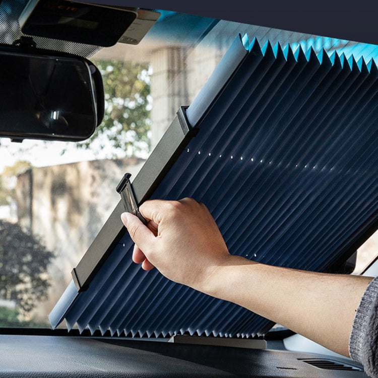 70 x 155cm Car Front Gear Auto Retractable Sunshade Household Pleated Window Covering - Sound & Heat Insulation Cotton by PMC TechLife | Online Shopping South Africa | PMC TechLife | Buy Now Pay Later Mobicred