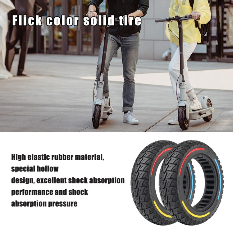 For Ninebot Max G30 Electric Scooter 10 x 2.5 Inch Flick Color Solid Tire(Blue) - Accessories & Parts by PMc TechLife | Online Shopping South Africa | PMc TechLife | Buy Now Pay Later Mobicred