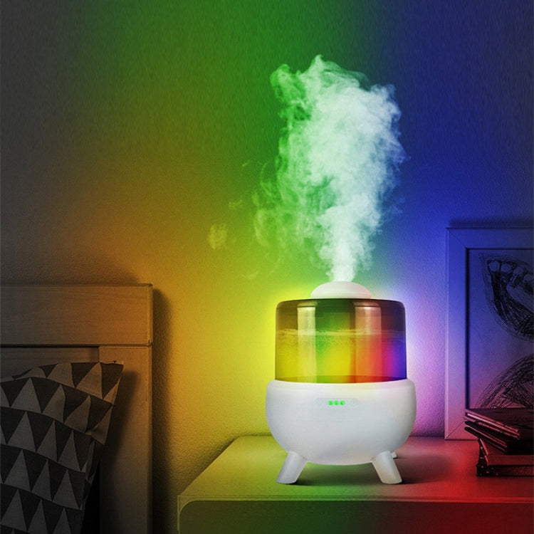 FS102 2L Ultrasonic Aromatherapy Colorful Night Light Desktop Humidifier, Spec: US Plug(White) - free shipping - PMC TechLife - Order now!