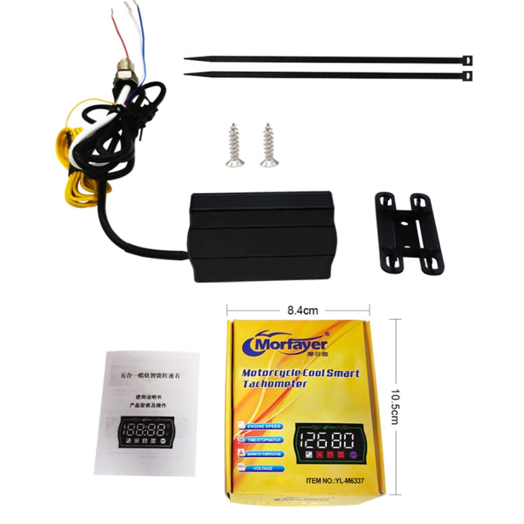 4 in 1 Ambient Temperature Gauge Morfayer Locomotive Intelligent Multi-function Tachometer - Electrical Instruments by Morfayer | Online Shopping South Africa | PMC TechLife | Buy Now Pay Later Mobicred