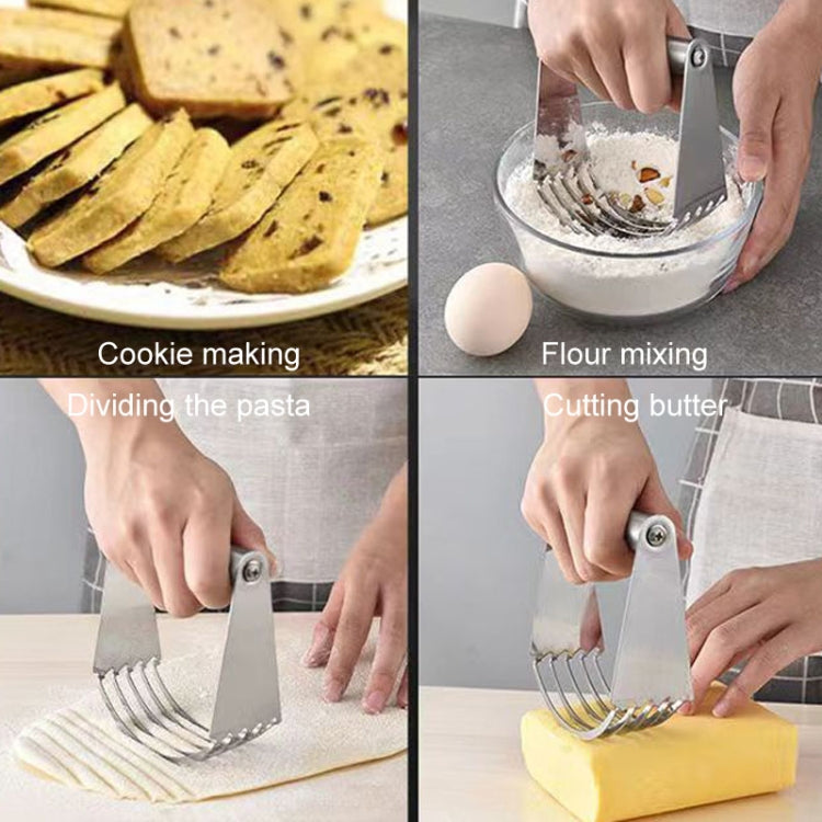 Stainless Steel Cutter 5-Layer Curved Dough Mixer Kitchen Baking Flour Cutter Gadgets(91g) - Baking Pastry Tools by PMC TechLife | Online Shopping South Africa | PMC TechLife | Buy Now Pay Later Mobicred