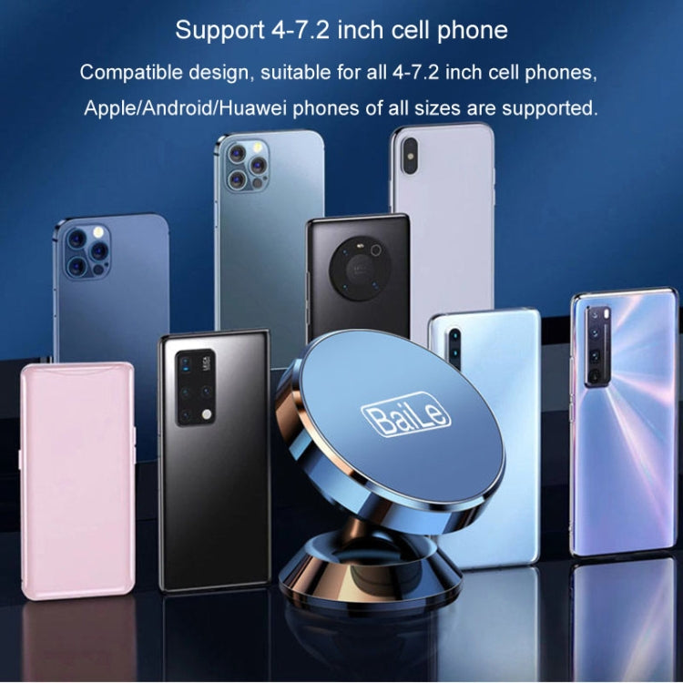 BaiLe Magnetic Car Phone Holder Universal Car Dashboard Fixed Navigation Bracket, Color: Sticker Silver - free shipping - PMC Jewellery - Order now!