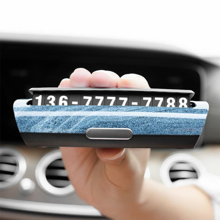 Hidden Luminous Temporary Parking Sign With Car Number, Color: Imitation Stone Pattern - Parking Card by PMC TechLife | Online Shopping South Africa | PMC TechLife | Buy Now Pay Later Mobicred
