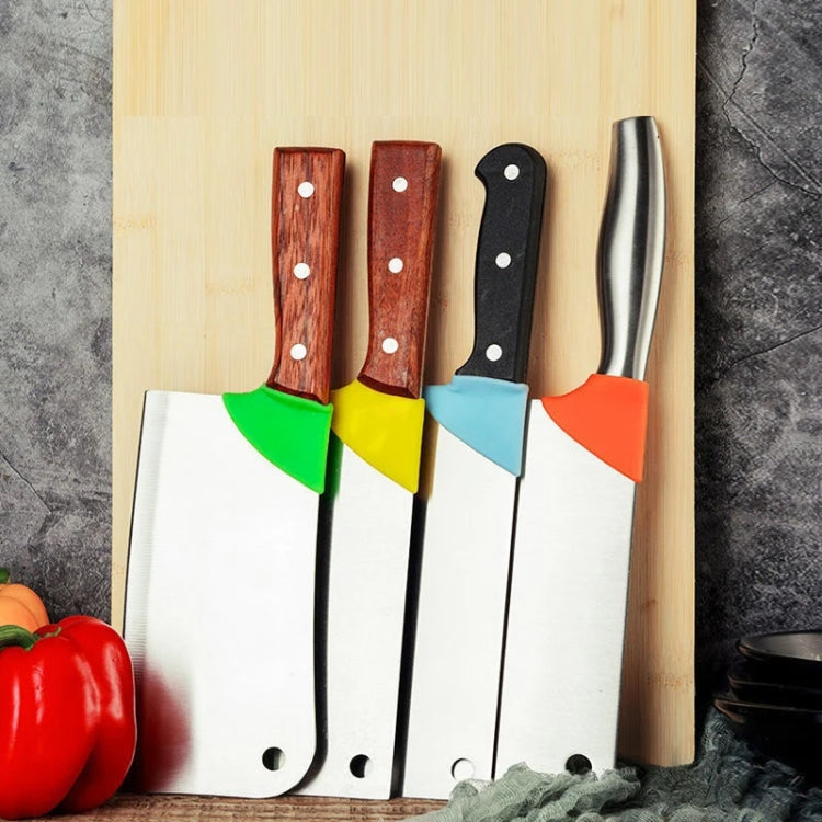 5pairs Home Kitchen Silicone Handle Protector Knife Back Protective Cover - Gadgets by PMC TechLife | Online Shopping South Africa | PMC TechLife | Buy Now Pay Later Mobicred