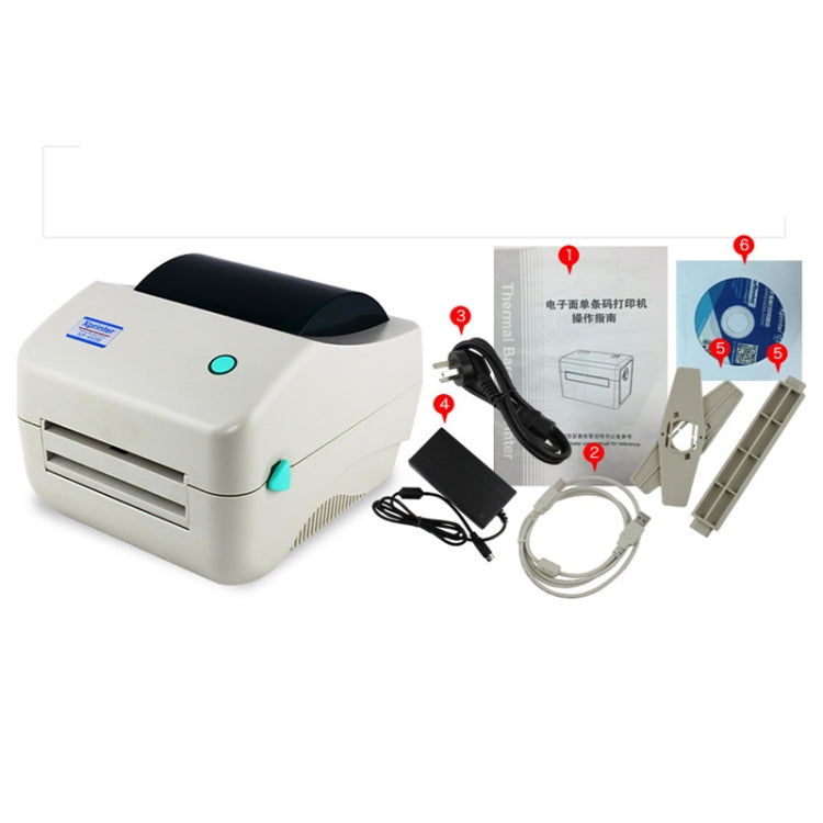 Xprinter XP-450B USB Port Supermarket Cashier Barcode Thermal Printer(UK Plug) - free shipping - PMC TechLife - Order now!