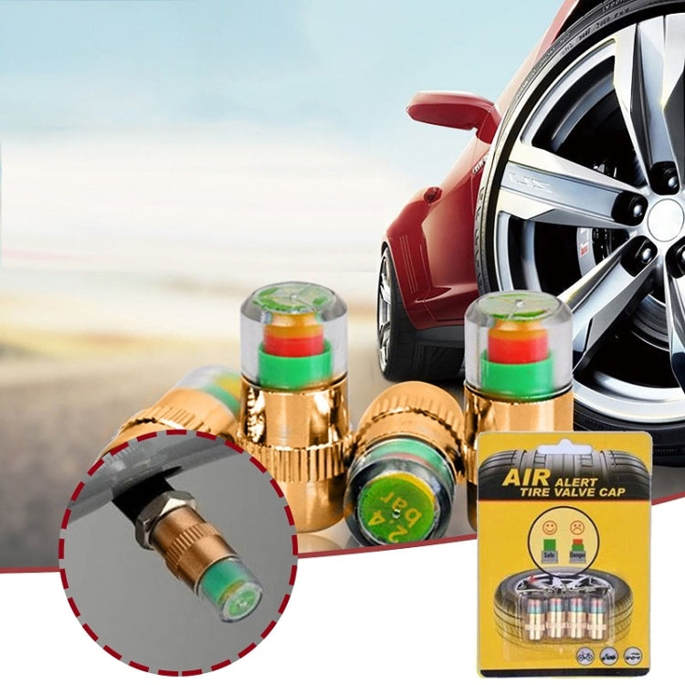 2.4BAR Vehicle Tire Pressure Monitoring Warning Cap, ������: Anti-theft with Wrench - Tire Valve Caps by PMC TechLife | Online Shopping South Africa | PMC TechLife | Buy Now Pay Later Mobicred