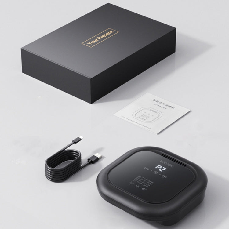 HOSK XT-01 UV Pet Air Purifier Household Deodorant Ozone Generator, Size: USB Plug(Black) - free shipping - PMC TechLife - Order now!