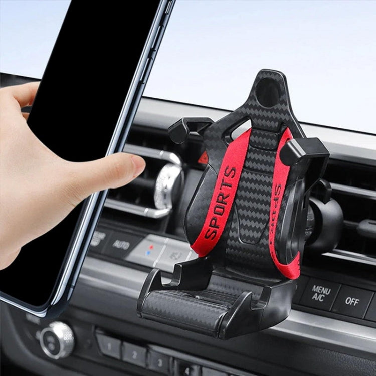 Car Gravity Air Outlet Navigation Mobile Phone Holder(Yellow Ribbon) - free shipping - PMC TechLife - Order now!