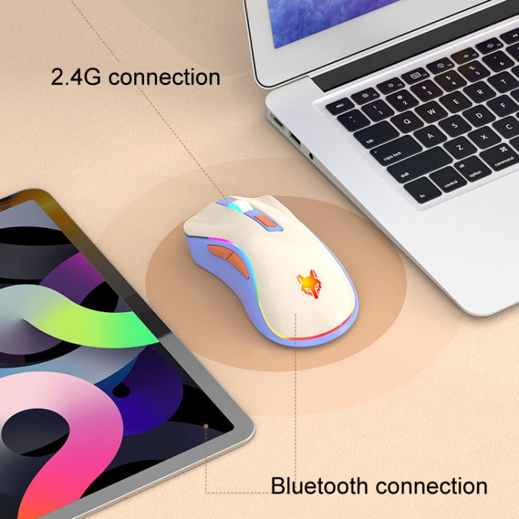 XUNSVFOX XYH52 Wireless Dual Mode Mouse Rechargeable And Silent Office Gaming Mouse(Shimmer) - free shipping - PMC Jewellery - Order now!