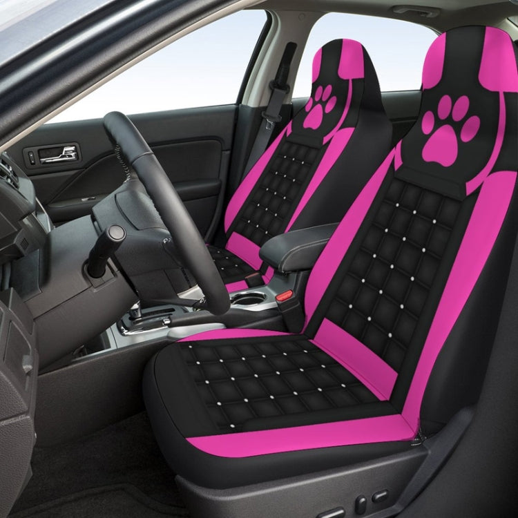 Car Universal Printed Seat Protector Automobile Decoration Supplies, Style: Pink Footprints - Seat Accessories by PMC TechLife | Online Shopping South Africa | PMC TechLife | Buy Now Pay Later Mobicred