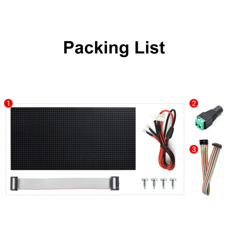 Waveshare RGB Full-color LED Matrix Panel, 5mm Pitch, 64x32 Pixels, Adjustable Brightness(25848) - free shipping - PMC TechLife - Order now!