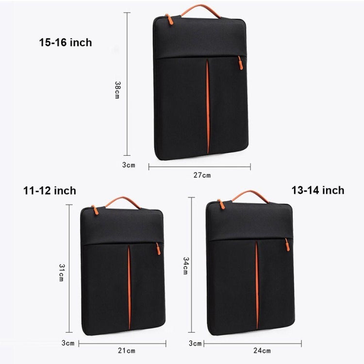 13-14 Inch Portable Laptop Sleeve Bag Travel Carry Case Cover(Black) - 13.3 inch by PMC TechLife | Online Shopping South Africa | PMC TechLife | Buy Now Pay Later Mobicred